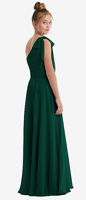 Hunter green hot sale junior bridesmaid dress