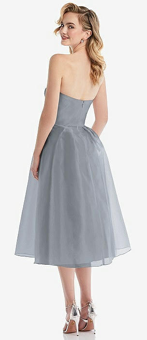 Platinum silver discount bridesmaid dresses