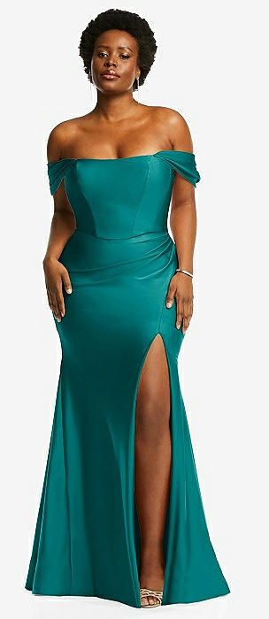 Peacock teal shop dress