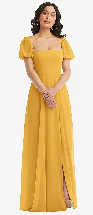 Mustard color bridesmaid clearance dresses