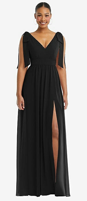 Long black clearance empire waist dress