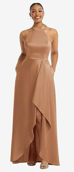 Caramel bridesmaid dresses sale