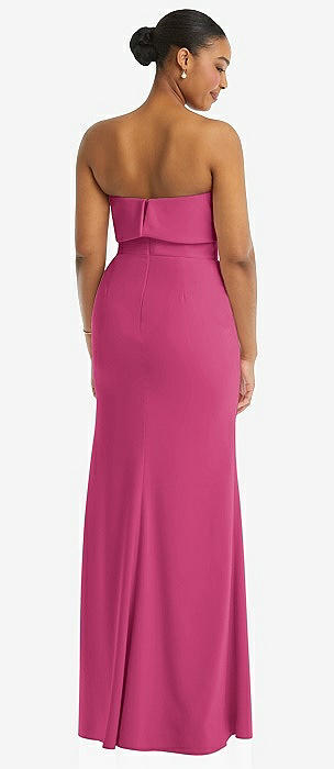 Bcbg strapless clearance crepe gown