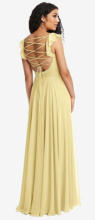 Canary yellow bridesmaid on sale dresses