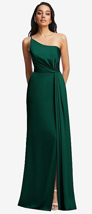 Camellia One-Shoulder Sheath Dress - The House of Sequins