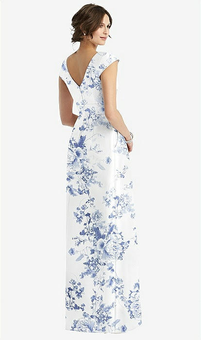 Floral maxi dress outlet pleated skirt