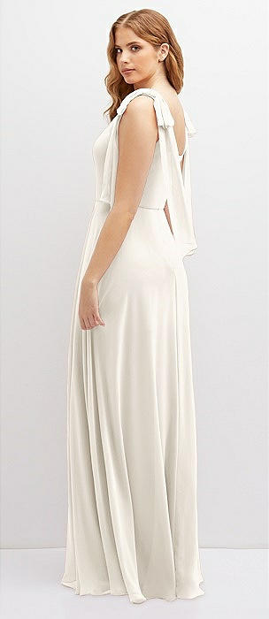 Ivory Lux Chiffon Bridesmaid Dresses