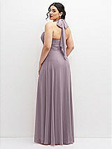 Rear View Thumbnail - Lilac Dusk Chiffon Convertible Maxi Dress with Multi-Way Tie Straps