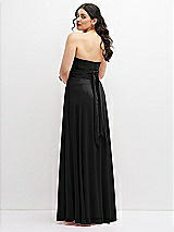Alt View 6 Thumbnail - Black Chiffon Convertible Maxi Dress with Multi-Way Tie Straps