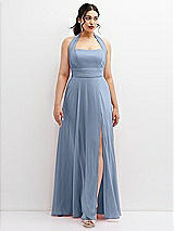 Front View Thumbnail - Cloudy Chiffon Convertible Maxi Dress with Multi-Way Tie Straps