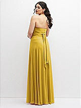Alt View 6 Thumbnail - Marigold Chiffon Convertible Maxi Dress with Multi-Way Tie Straps