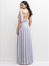 Alt View 3 Thumbnail - Silver Dove Chiffon Convertible Maxi Dress with Multi-Way Tie Straps
