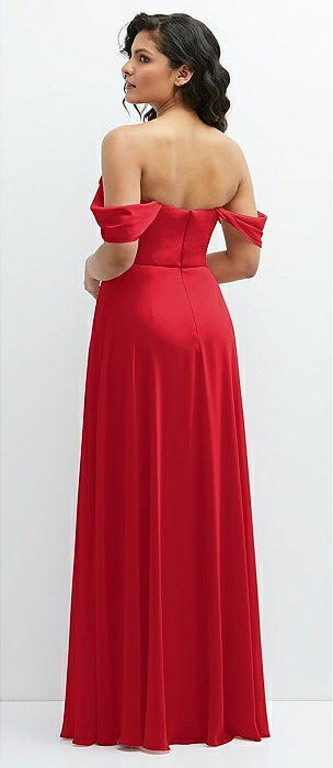 Parisian Red Strapless Bridesmaid Dresses