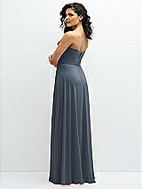Alt View 3 Thumbnail - Silverstone Chiffon Corset Maxi Dress with Removable Off-the-Shoulder Swags