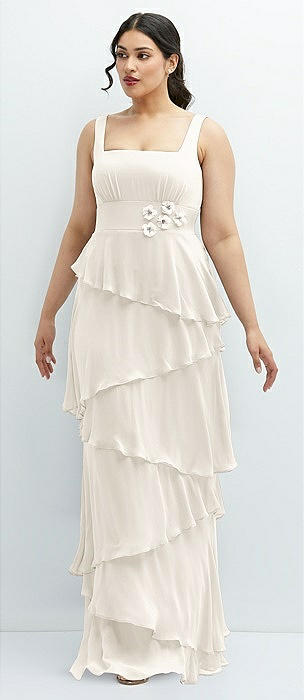 Plus size ivory sales bridesmaid dresses