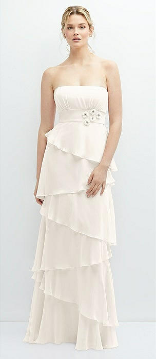 Ivory Lux Chiffon Bridesmaid Dresses