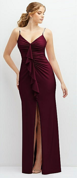 Criss-Cross Cutout Back Maxi Dress with Front Slit