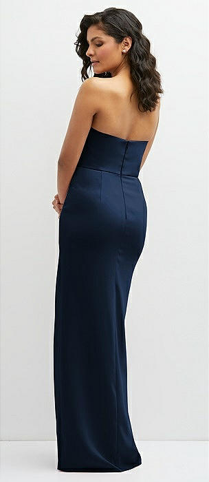 Midnight Navy Crepe Bridesmaid Dresses