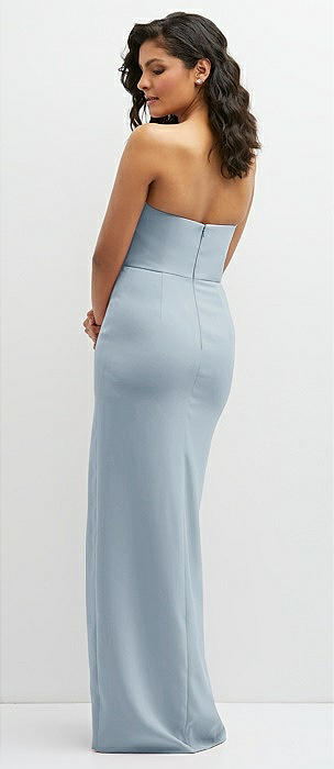 Crepe bridesmaid outlet dress