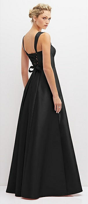 Alfred sung black bridesmaid 2024 dress