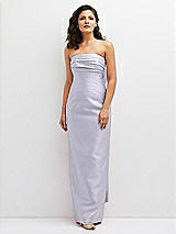 Front View Thumbnail - Silver Dove Strapless Draped Bodice Column Dress with Oversized Bow