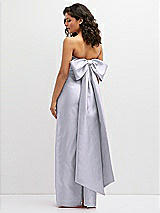 Rear View Thumbnail - Silver Dove Strapless Draped Bodice Column Dress with Oversized Bow