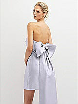 Alt View 1 Thumbnail - Silver Dove Strapless Satin Column Mini Dress with Oversized Bow