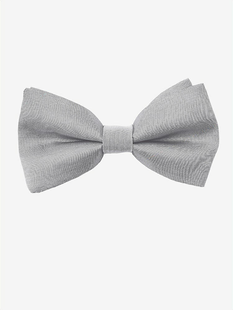 Front View - French Gray Peau de Soie Boy's Clip Bow Tie by After Six