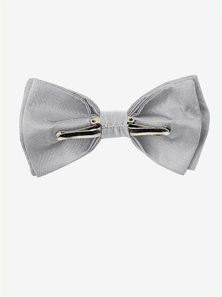Back View - French Gray Peau de Soie Boy's Clip Bow Tie by After Six