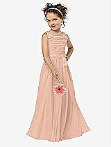 Front View Thumbnail - Pale Peach Flower Girl Style FL4033