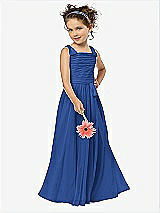 Front View Thumbnail - Classic Blue Flower Girl Style FL4033