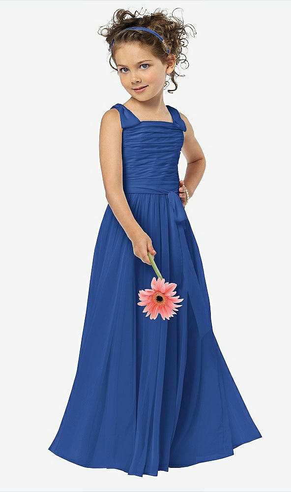 Front View - Classic Blue Flower Girl Style FL4033