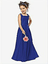 Front View Thumbnail - Cobalt Blue Flower Girl Style FL4033