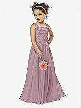 Front View Thumbnail - Dusty Rose Flower Girl Style FL4033