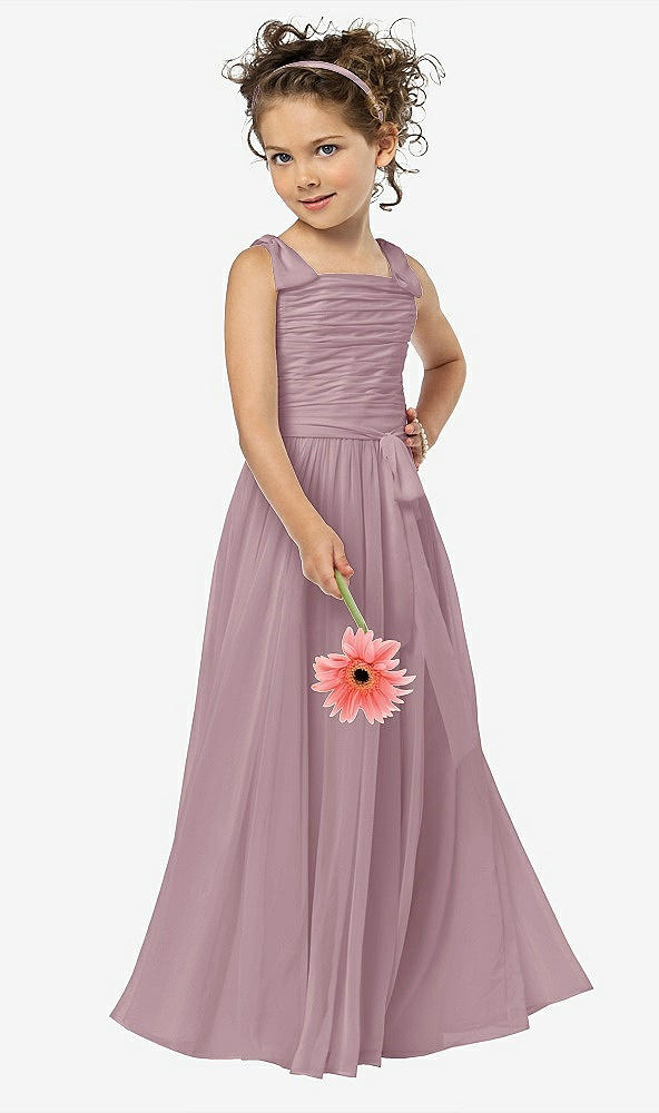 Front View - Dusty Rose Flower Girl Style FL4033