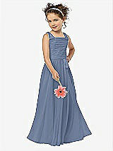 Front View Thumbnail - Larkspur Blue Flower Girl Style FL4033