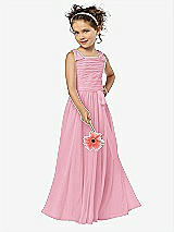 Front View Thumbnail - Peony Pink Flower Girl Style FL4033
