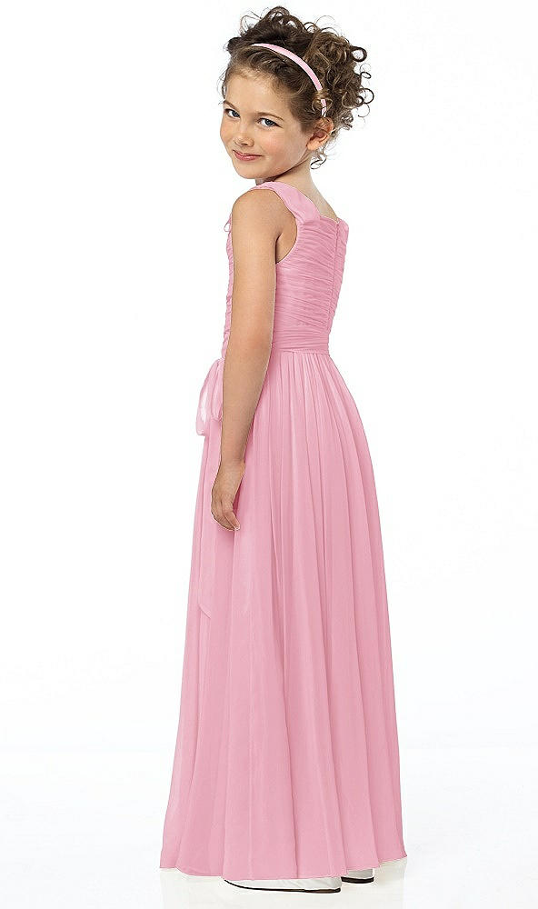 Back View - Peony Pink Flower Girl Style FL4033