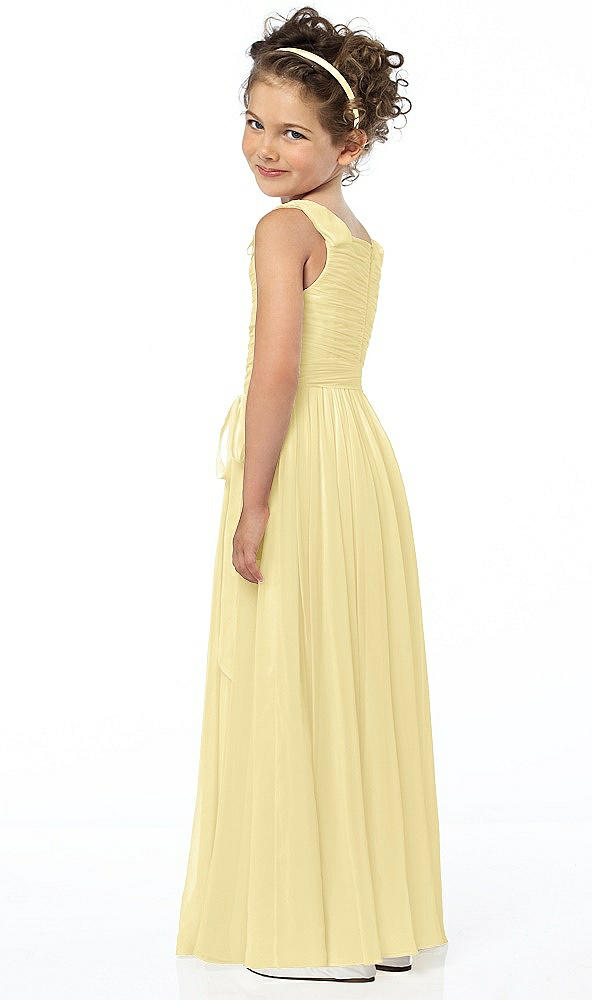 Back View - Pale Yellow Flower Girl Style FL4033