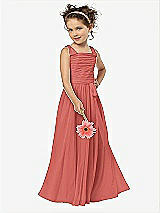 Front View Thumbnail - Coral Pink Flower Girl Style FL4033