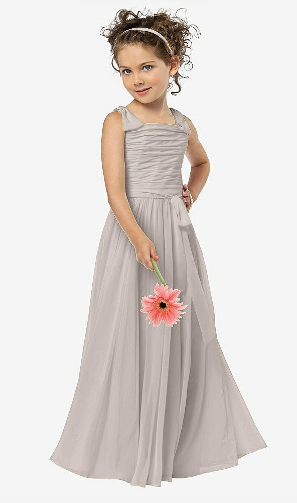 Front View - Taupe Flower Girl Style FL4033