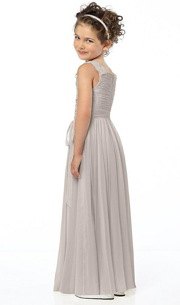 Back View - Taupe Flower Girl Style FL4033
