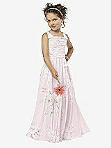 Front View Thumbnail - Watercolor Print Flower Girl Style FL4033