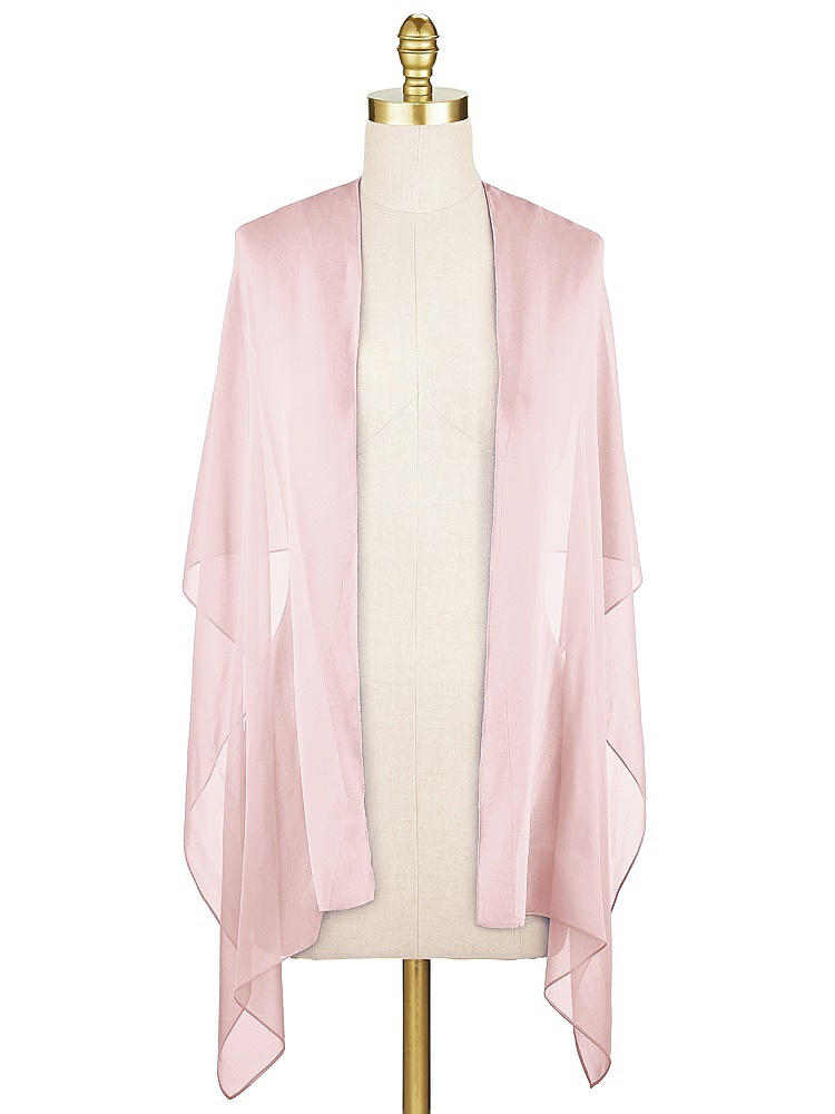 Front View - Ballet Pink Lux Chiffon Stole