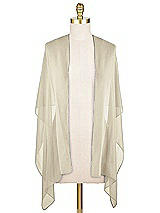 Front View Thumbnail - Champagne Lux Chiffon Stole