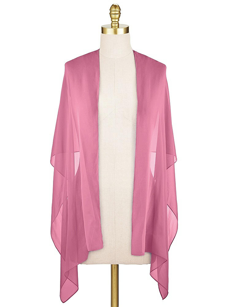 Front View - Orchid Pink Lux Chiffon Stole
