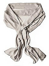 Rear View Thumbnail - Taupe Lux Chiffon Stole