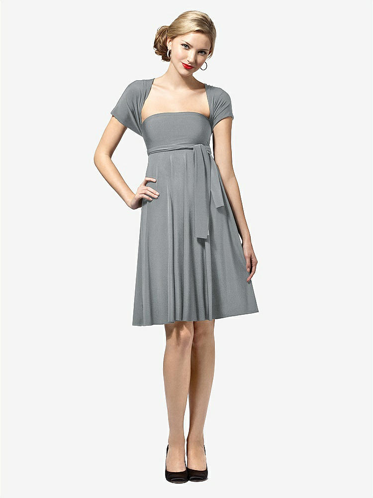One Shoulder Cocktail Bridesmaid Dress With Pockets In Fiesta