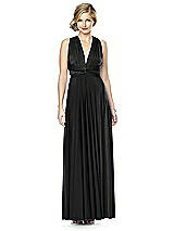 Alt View 5 Thumbnail - Black Twist Wrap Convertible Maxi Dress