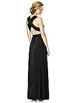 Alt View 6 Thumbnail - Black Twist Wrap Convertible Maxi Dress